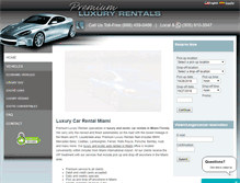 Tablet Screenshot of premiumluxuryrentals.com